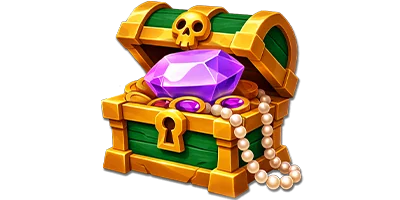 Slots pakket kist met kristal